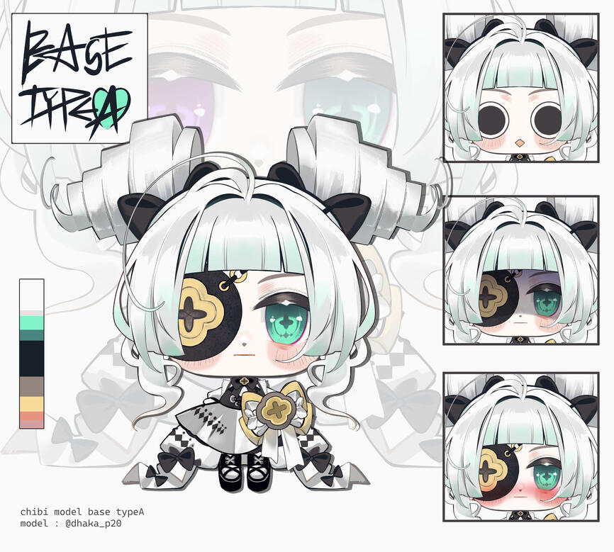 SKD white hair girl Chibi SKD white hair girl Chibi