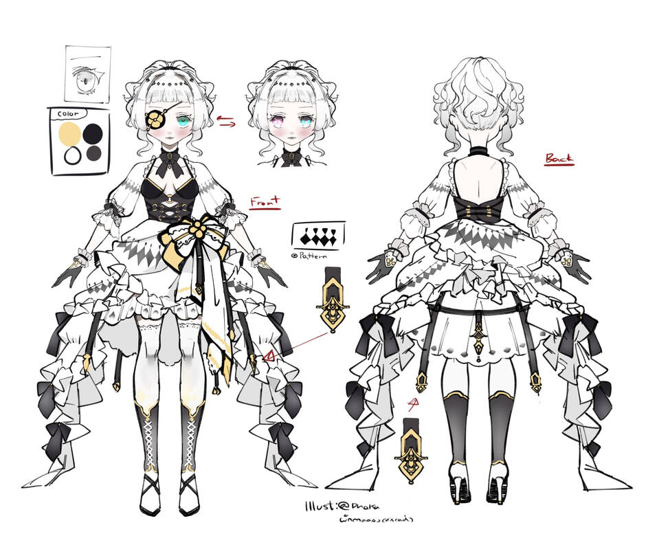 SKD white hair girl SKD white hair girl
